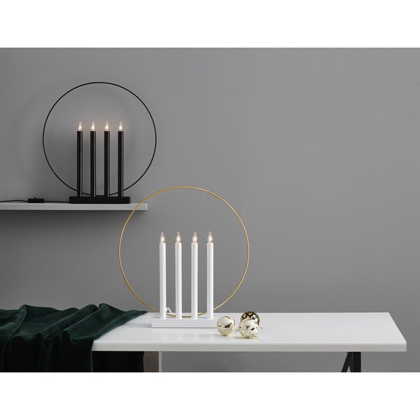 Portacandele LED con alimentazione a corrente (altezza totale 45 cm) Glory – Star Trading-image-3