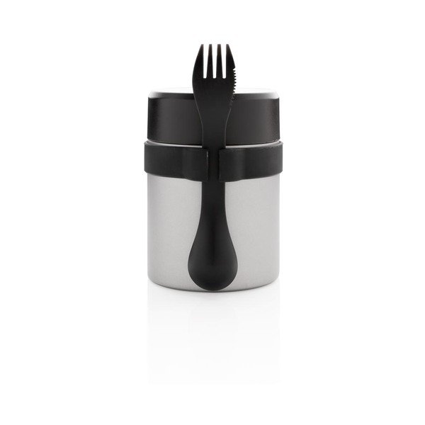 Set lunch box in acciaio inox con posate XD Collection Bogota - XD Exclusive-image-4