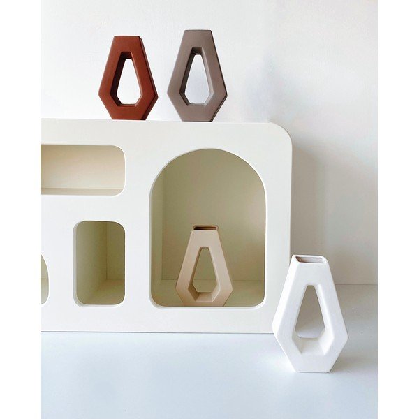 Vaso in ceramica rossa Triang - Rulina-image-2