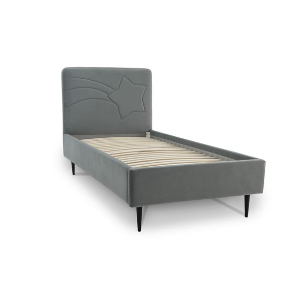 Letto grigio per bambini con contenitore 90x200 cm Star - Scandic