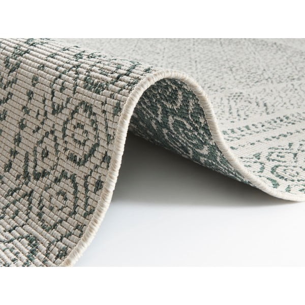 Runner da esterno verde e bianco Berlino, 80 x 250 cm - Ragami-image-2