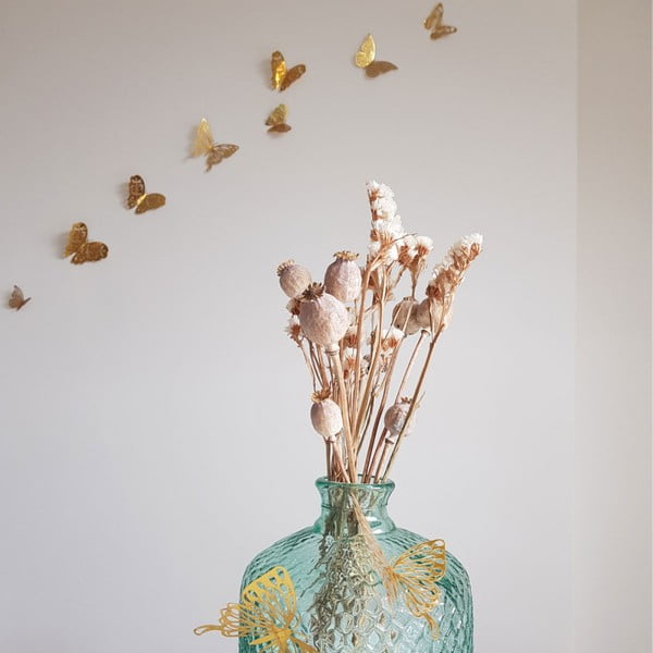 Set di 36 farfalle da parete autoadesive in oro Farfalle oro - Ambiance-image-4