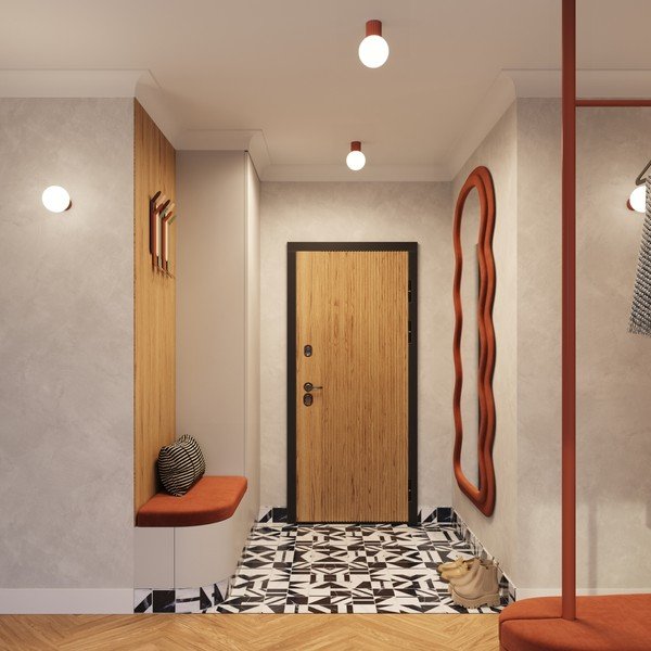 Plafoniera arancione con paralume in vetro ø 12 cm Orbital – Sollux-image-3