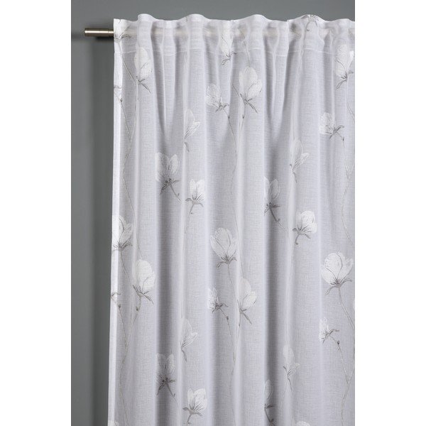 Tenda bianco-grigio 245x140 cm Voile - Gardinia