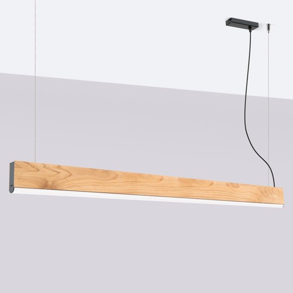 Lampadario LED di colore naturale in legno massiccio LYKKE – Thoro-image-3