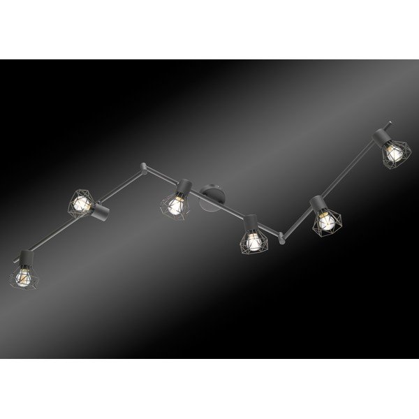 Lampada da soffitto grigia Six Ran - Fischer & Honsel-image-2