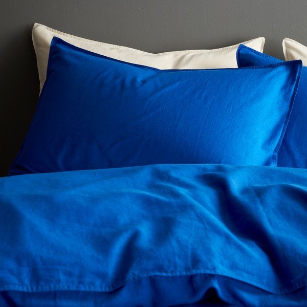 Lenzuola blu per letto matrimoniale 230x220 cm Relaxed - Content by Terence Conran-image-1