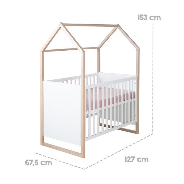 Lettino bianco 60x120 cm Cabane – Roba-image-3