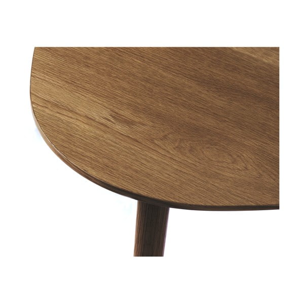 Tavolini marroni in rovere decorato in set di 2 70x100 cm Adda - Unique Furniture-image-4