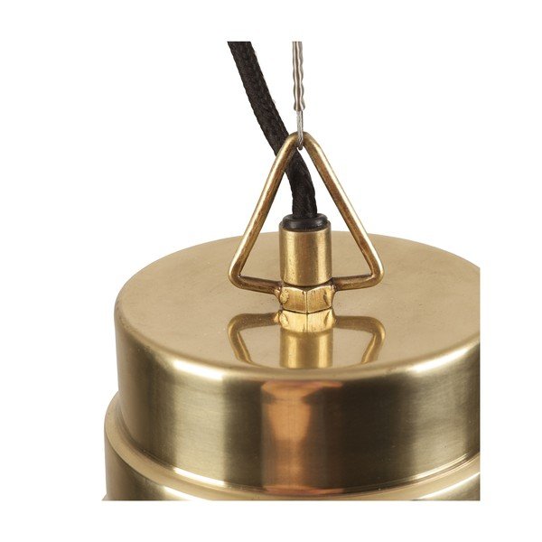 Lampada a sospensione con paralume in metallo blu scuro e oro ø 40 cm Sublime - HF Living-image-4