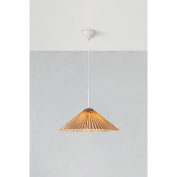 Lampada a sospensione beige ø 50 cm Plisado - Markslöjd-image-1