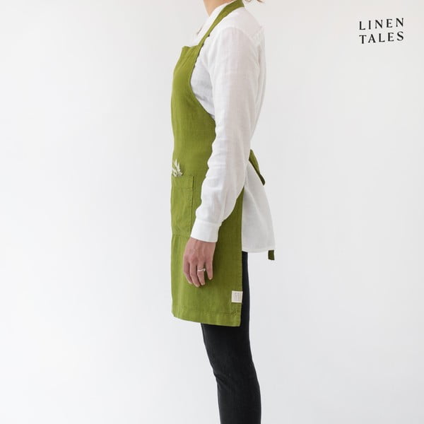 Grembiule in lino Christmas Green - Linen Tales-image-1