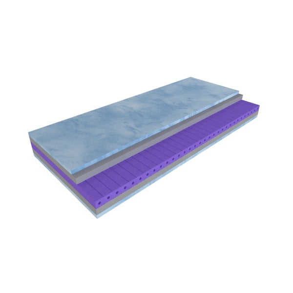 Materasso in schiuma durezza media 140x200 cm Blue magic - Materasso-image-4