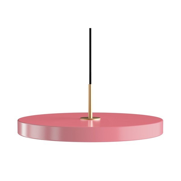 Lampada a sospensione LED rosa con paralume in metallo ø 43 cm Asteria Medium - UMAGE