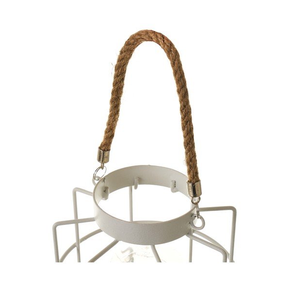 Lampada da tavolo bianca (altezza 20,5 cm) - Casa Selección-image-3