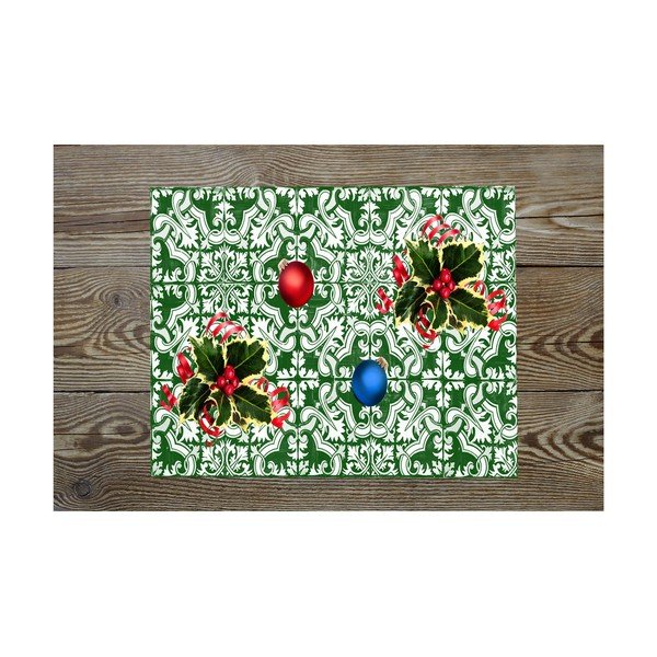 Set di 2 tovagliette rettangolari Festive Mosaic, 40 x 30 cm - Crido Consulting-image-1