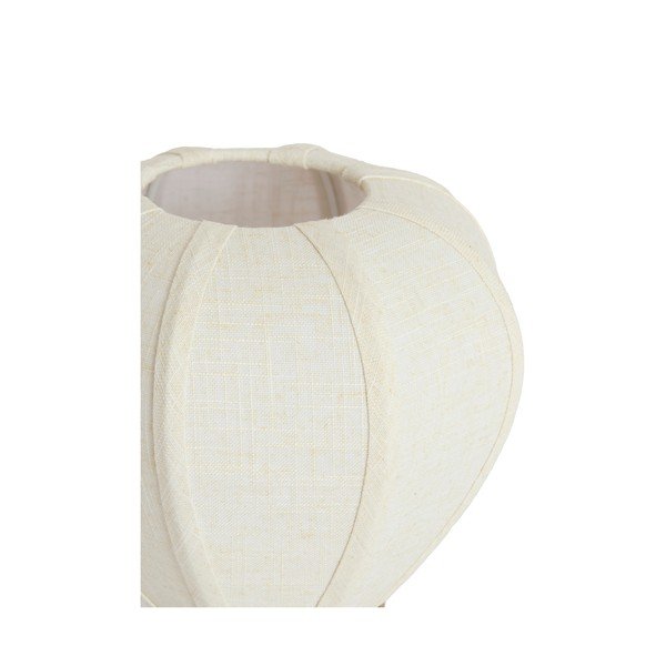 Lampada da tavolo color crema in metallo con paralume in tessuto (altezza totale 23,5 cm) Kyzo – Light & Living-image-3