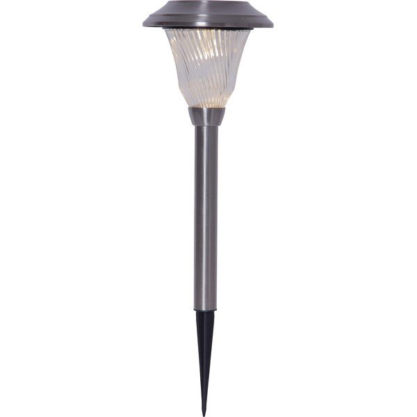 Lampada da giardino a LED solare in acciaio inox, altezza 41 cm Barcelona - Star Trading-image-3