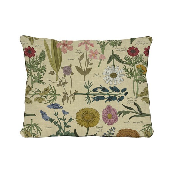 Cuscino beige con motivo floreale Botanic, 50 x 35 cm - Surdic-image-3