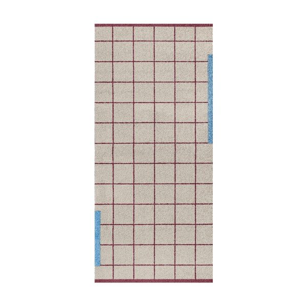 Tappeto burgundy/grigio 70x150 cm Network – Mette Ditmer Denmark