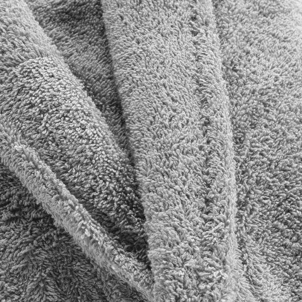 Accappatoio grigio chiaro in cotone M Tendresse – douceur d'intérieur-image-2