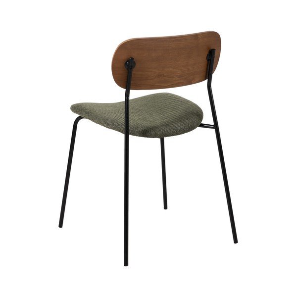 Set di 4 sedie da pranzo verdi con schienale in legno Moe - Ixia-image-3