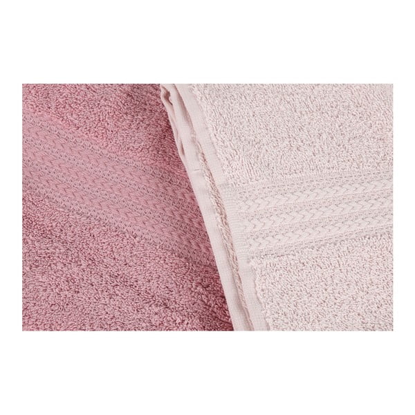 Set di 4 asciugamani Powder, 70 x 140 cm Rainbow - Foutastic-image-2