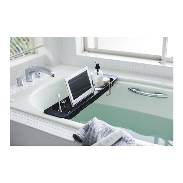 Mensola regolabile nera per vasca da bagno Tower - YAMAZAKI-image-3