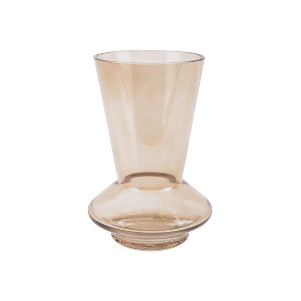 Vaso marrone in vetro (altezza totale 17,5 cm) Glow – PT LIVING