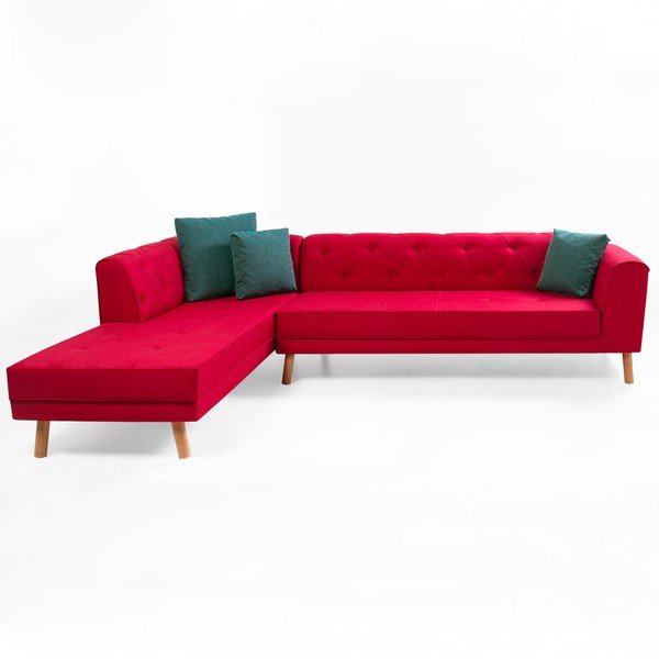 Divano rosso angolo sinistro Anna - Balcab Home
