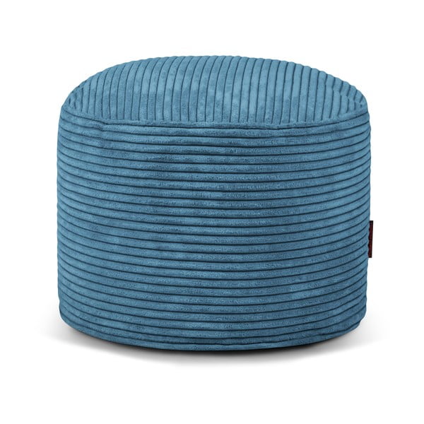 Puof a sacco blu con rivestimento in velluto a coste Mini – SLOWDOWN