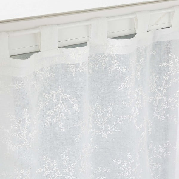 Set di 2 tende in voile bianco 60x120 cm Karla - douceur d'intérieur-image-1