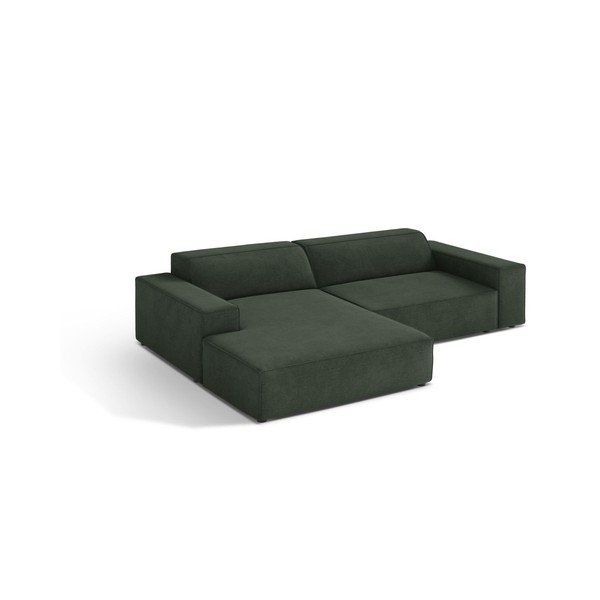 Divano angolare componibile color petrolio (con penisola a sinistra/con chaise lounge) Jodie – Micadoni 