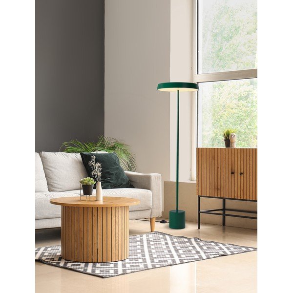 Lampada da terra LED verde in metallo (altezza totale 136 cm) Vetro – Nova Luce-image-4
