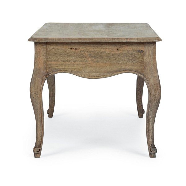 Tavolino da salotto colore naturale scuro in mango massiccio 55x110 cm Domitille – Bizzotto-image-3