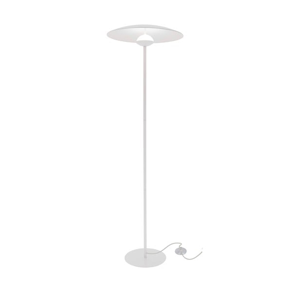 Lampada da terra LED bianca con paralume in metallo (altezza totale 140 cm) Lund – Candellux Lighting