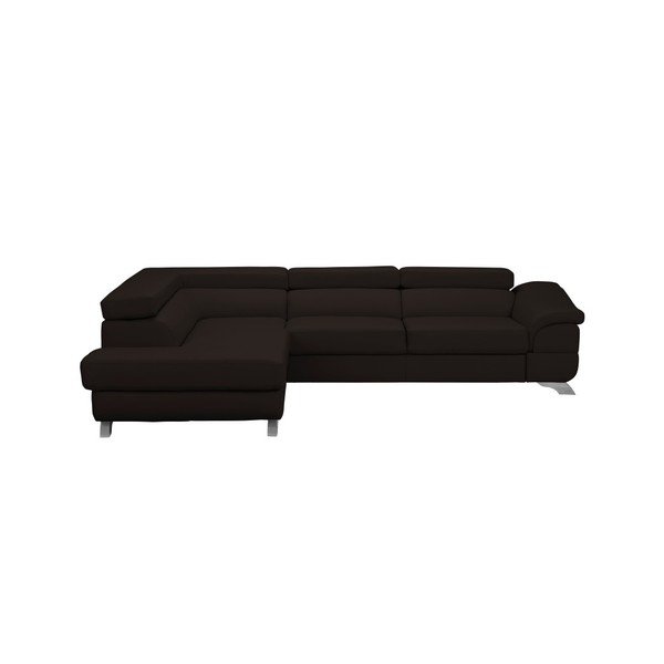 Divano letto Gamma marrone scuro, angolo sinistro - Windsor & Co Sofas