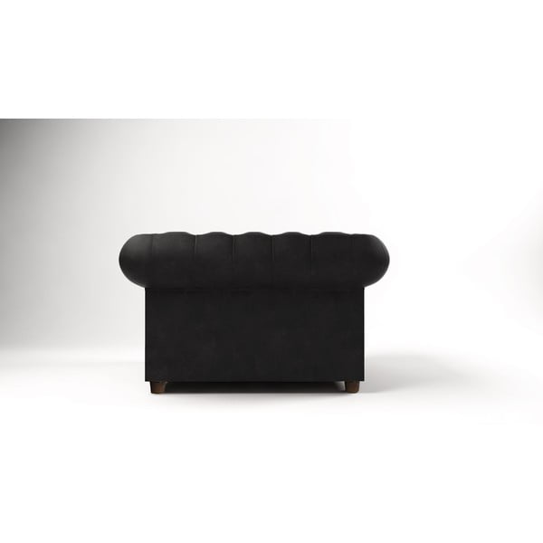 Poltrona in velluto nero Cambridge - Ropez-image-2