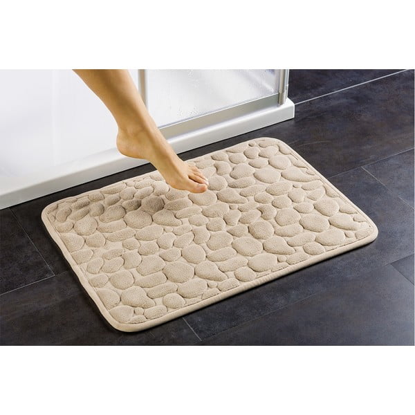 Tappeto da bagno beige 60x40 cm - Maximex-image-1