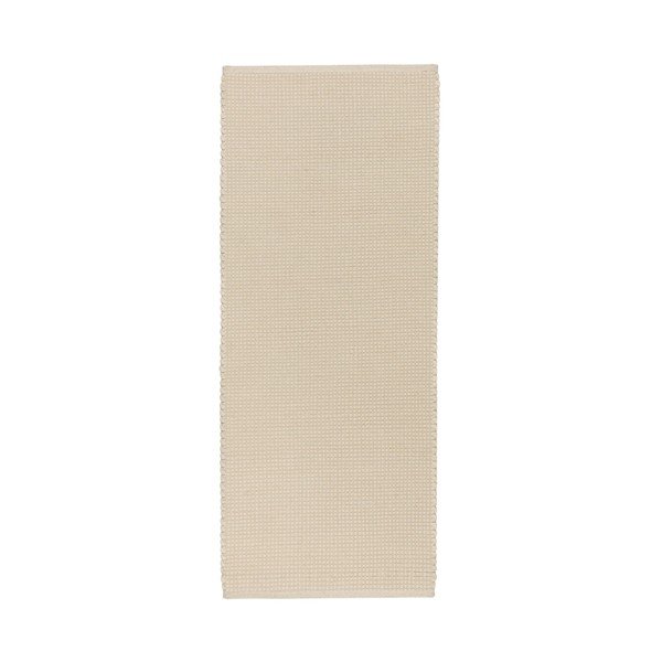 Passatoia beige in lana tessuta a mano 80x170 cm Talo – noo.ma