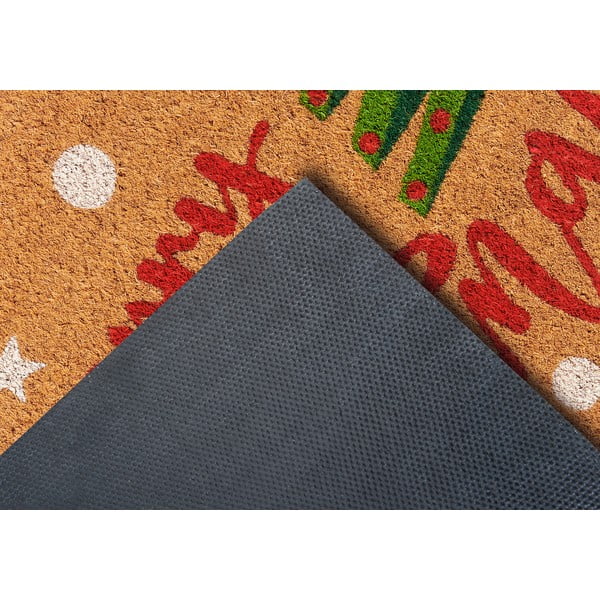 Zerbino in fibre di cocco a tema Natale 40x70 cm Merry Christmas – Hanse Home-image-4