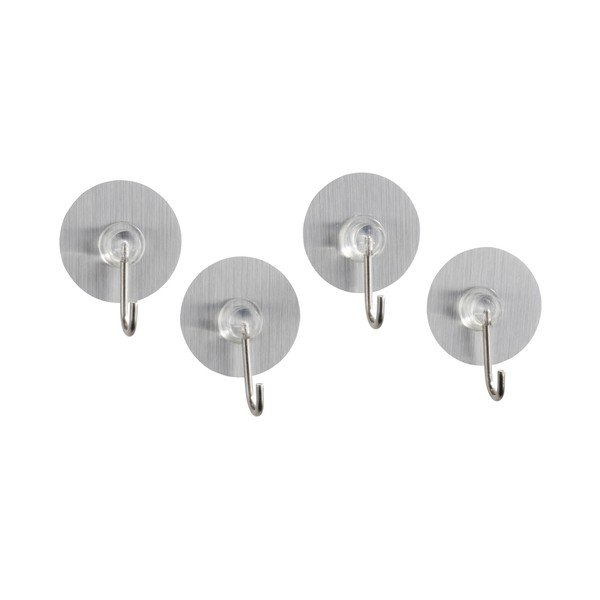Set di 4 ganci autobloccanti Static-Loc Nickel Osimo - Wenko-image-1