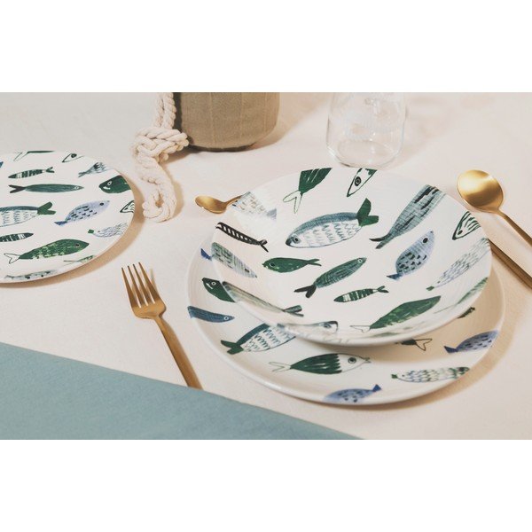Set di 6 piatti piani in ceramica ø 27,5 cm Camogli - Villa Altachiara-image-4