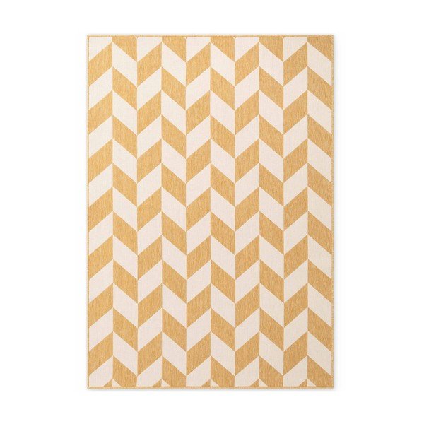 Tappeto da interno/esterno giallo ocra/color crema 160x230 cm Haringey Terrick – Ted Baker