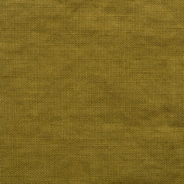 Tenda giallo ocra verde in lino 140x250 cm Moss Green – Linen Tales-image-1