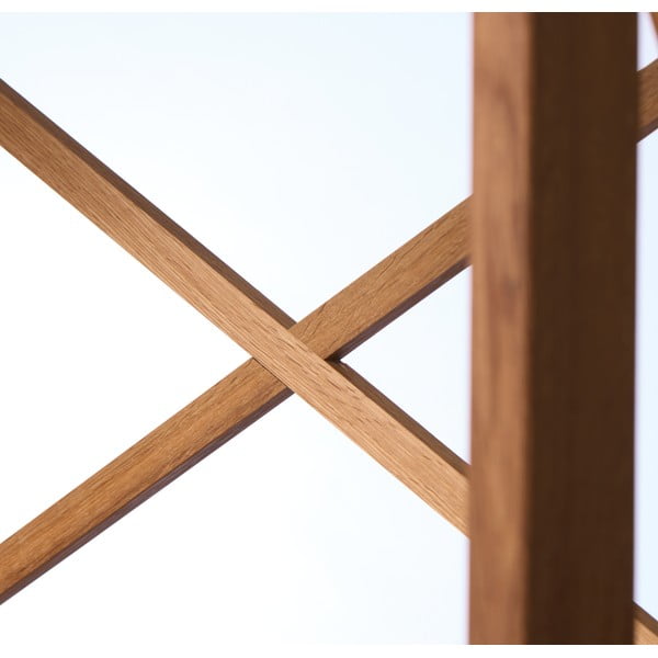 Scaffale effetto rovere colore naturale 70x198 cm X-Shelf - Unique Furniture-image-4