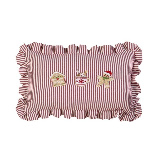 Cuscino decorativo a tema natalizio 30x50 cm Christmas Gingerbread Stripe – Catherine Lansfield