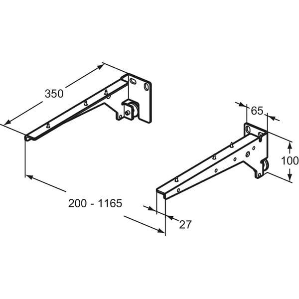 Supporto per piano argentato in metallo i.Life – Ideal Standard-image-3