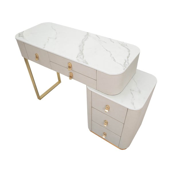 Consolle in beige-oro 40x120 cm Beauty - Mauro Ferretti-image-3