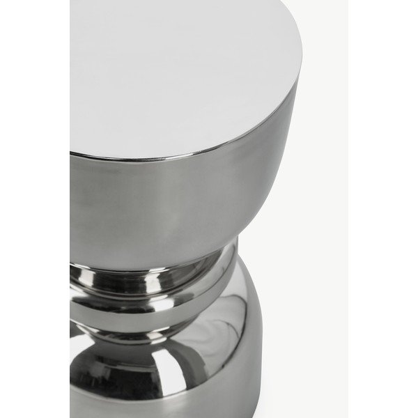 Tavolino rotondo in acciaio ø 30,5 cm Animesh – Bizzotto-image-1